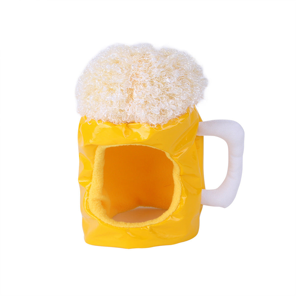 Manufacturer's new pet beer hat Teddy dress up headdress cat headgear beer hat pet supplies