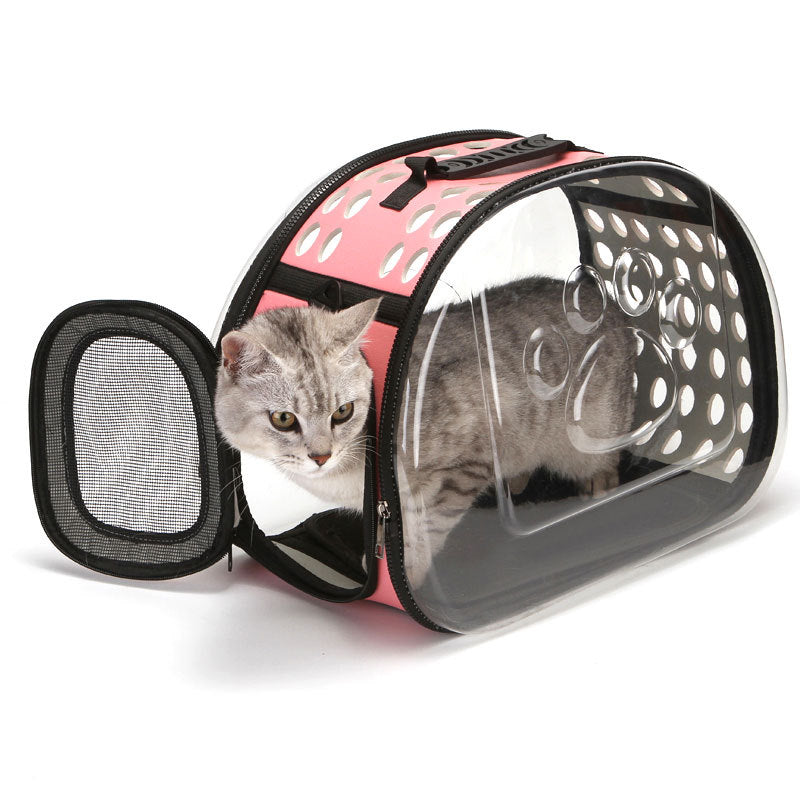 Pet supplies new pet bag transparent bag cat bag space capsule pet backpack portable pet outing bag