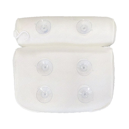 Spot supply cross-border 3D mesh non-slip bath pillow bathtub pillow SPA pillow with non-slip suction cup bathtub pillow