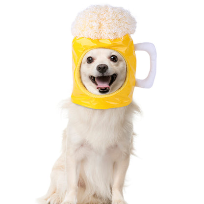 Manufacturer's new pet beer hat Teddy dress up headdress cat headgear beer hat pet supplies