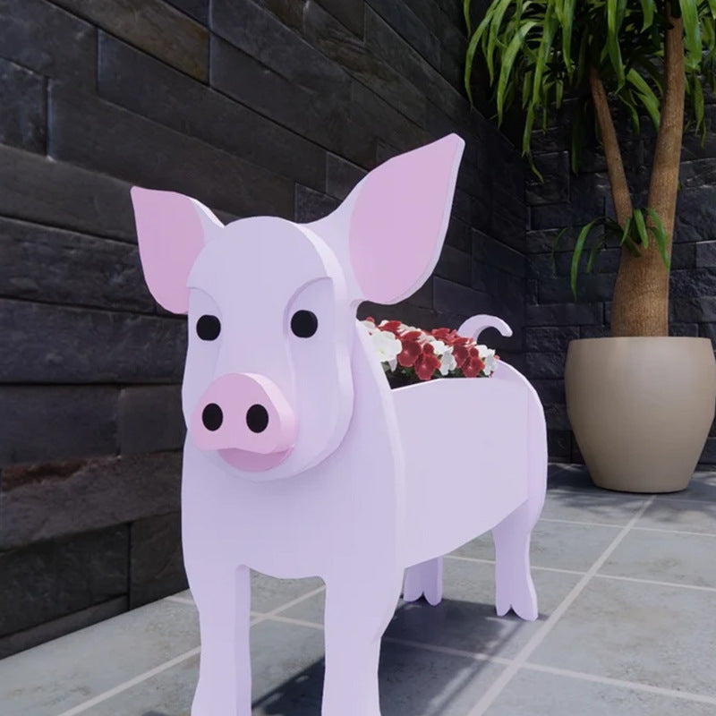 Cross-border hot Planter planter cow flower pot outdoor planting goat outdoor decoration assembly set