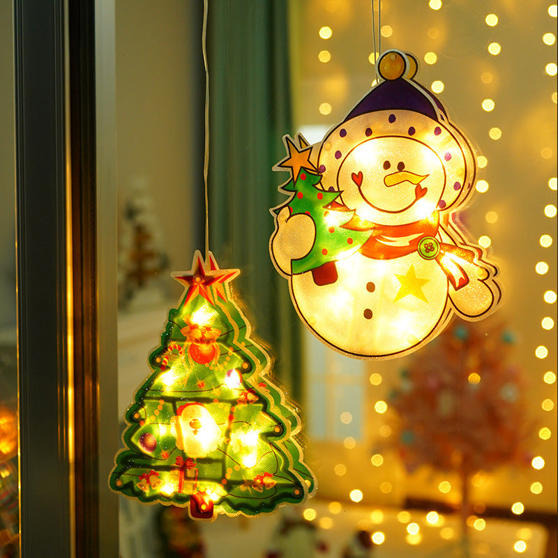 Christmas decoration scene layout shop interior home store home accessories small pendant window creative supplies