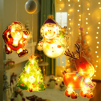 Christmas decoration scene layout shop interior home store home accessories small pendant window creative supplies