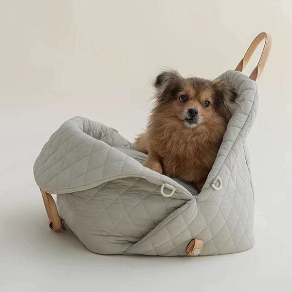 Upgraded pet dog kennel nylon waterproof pet bag detachable handbag car dual-purpose travel cat bed dog kennel