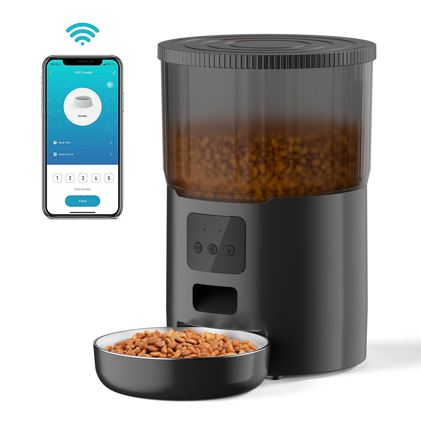 Amazon's most popular feeder double meal feeder pet smart feeder pet automatic feeder