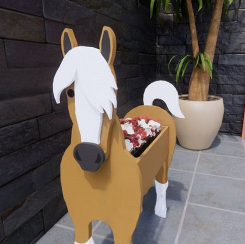 Cross-border hot Planter planter cow flower pot outdoor planting goat outdoor decoration assembly set