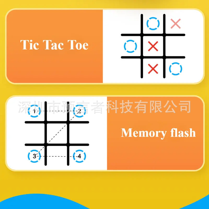 Cross-border Tic-Tac-toe game machine Tik Tok puzzle game all-in-one portable desktop puzzle children's electronic toy